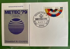 Ersttagsbrief FDC Sonderpostkarte METEC Messe Düsseldorf 1979 Bund 1002 B17