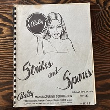 1978 BALLY STRIKES AND SPARES