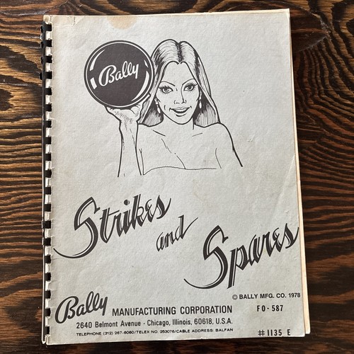 1978 bally strikes and - 1978, spares