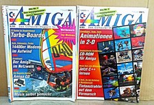 Zwei alte Computerzeitschriften „Amiga – Magazin“