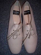 Damen Schnürer Schuhe  Gr.6,5/40 von Paola  Ferri (IS 26,5cm)  beige neu