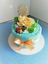 Handtuchgeschenk Torte zum *