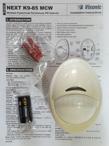 Visonic powermax wireless pir - visonic,