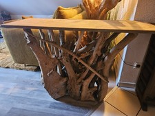 Teak Wurzelholz Konsole Koroba Tisch Konsolentisch Teakholz Massivholz Treibholz