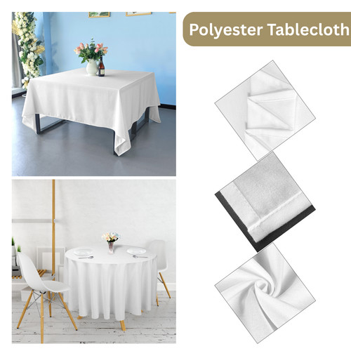 Polyester weiß tischdecke - polyester,