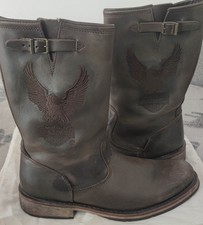 Harley Davidson Leder Motorradstiefel 96 CUBIC INCHES Gr.42