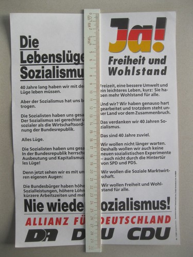 Nie wieder sozialismus plakat - nie,