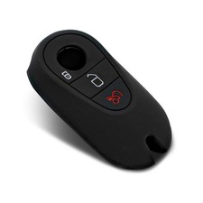 Schlüsselhülle Schwarz f. Mercedes 3 Tasten Auto Schlüssel Silikon Cover Etui ME