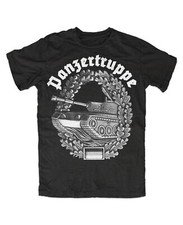 Panzertruppe premium T-Shirt schwarz Heer Soldaten Bundeswehr Einheit Wappen