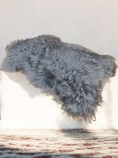 Graue L-XXL Schaffelle, Echte