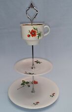 Etagere porzellan 3 Stufig, Sammelgedeck, Sammeltassen Gebäckschale S 356