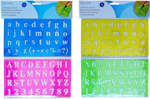 Buchstabenschablonen 2tlg - buchstabenschablonen,