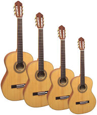 MASSIV KONZERTGITARRE - GRÖßENAUSWAHL (4/4 - 1/2) - DECKE FICHTE - CLASSIC NATUR