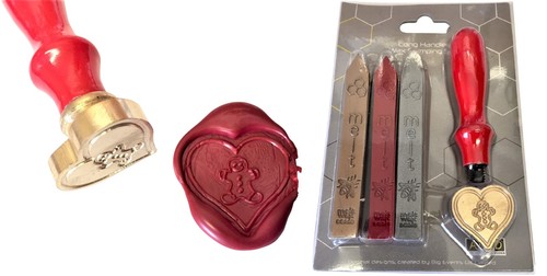 Liebesherz wachssiegel stempel - liebesherz,