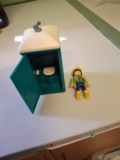 Bautoilette mit Bauarbeiter  Playmobil sehr schöner Zustand