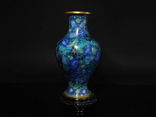 Cloisonne emaille vase glas - emaille,
