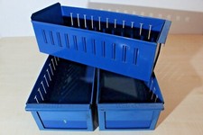 SSI Schäfer Regal-Lagerbox Lagerkasten Box Kiste Kasten Metall blau 40x16x12cm