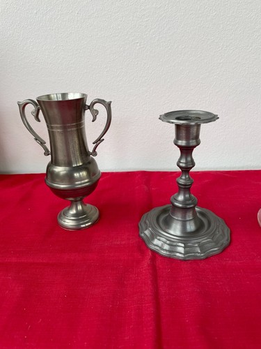 Zinn vase kerzenhalter - zinn:,