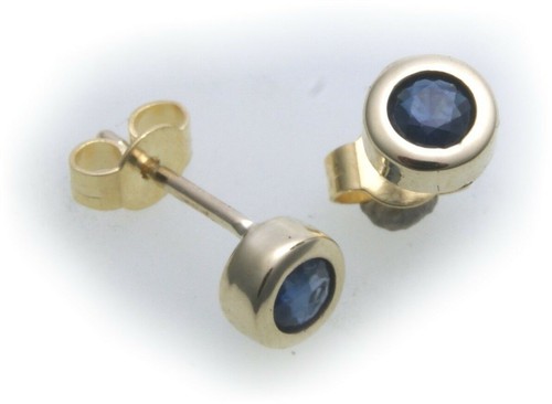 Ohrringe stecker safir echt - stecker,