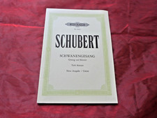 SCHUBERT Schwanengesang Noten für Gesang und Klavier Tiefe Stimme
