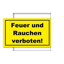 Warnschild feuer und - *,