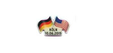 Fußball Sport Pin DFB Spieltagspin Testspiel Deutschland vs. USA Köln 10.06.2015