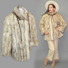 Vintage Echt Fell Pelz Jacke