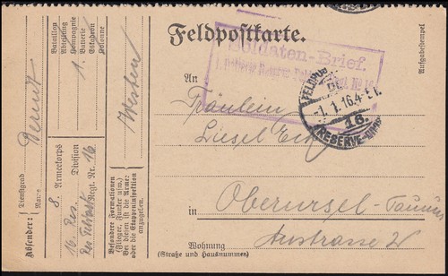 Feldpost - , bs