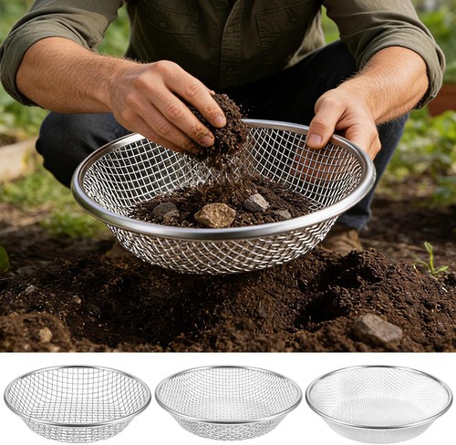 3er set gartensieb metall 30cm - set,