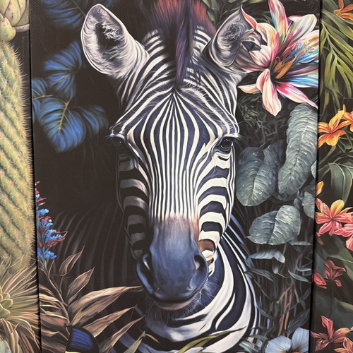Wanddeko bild zebra auf - bild,