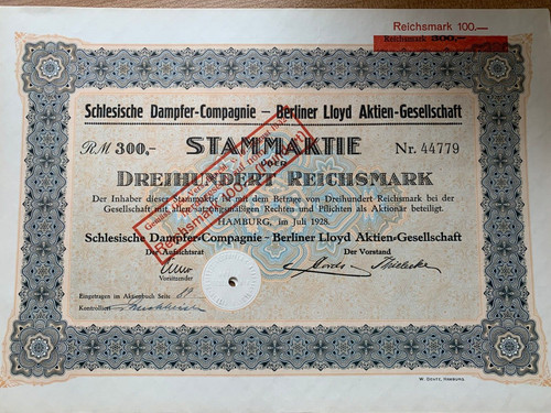 Schlesische dampfer compagnie - schlesische,