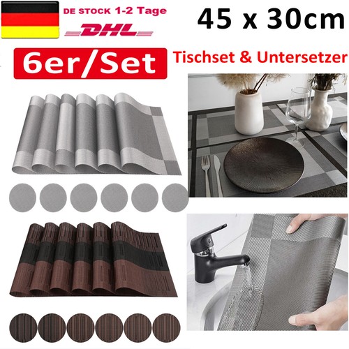 12er set tischset pvc platzset - tischset,