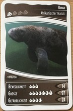 Ozeanien 10 EINZEL SAMMELKARTE 078/108 KONGO Afrikanischer Manati