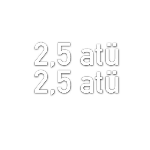 Atü reifendruck aufkleber - atü,