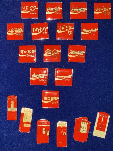 Coca cola pin set - coca-cola, pin-set