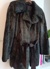 Echt Pelz Mantel Fell Jacke