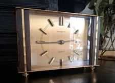 Kienzle DUGENA Atelier Quarz Tischuhr Kaminuhr Mid Century Vintage Design DEFEKT