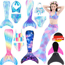 Kids Mädchen Meerjungfrau Schwanzflosse Monoflosse Schwimmschwanz Kann Schwimmen