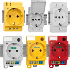 Schaltschrank Steckdose Hutschiene~ Schaltschranksteckdose für Verteilerschrank