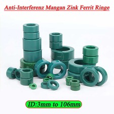 Anti-Interferenz Mangan Zink Ferrit Ringe Toroid Ferrithülse Ferritkerne Green