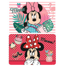 Minnie Mouse 2er Tischset für Kinder Tischunterlagen Set Platzdeckchen Kinder