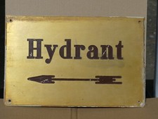 Hinweisschild Hydrant