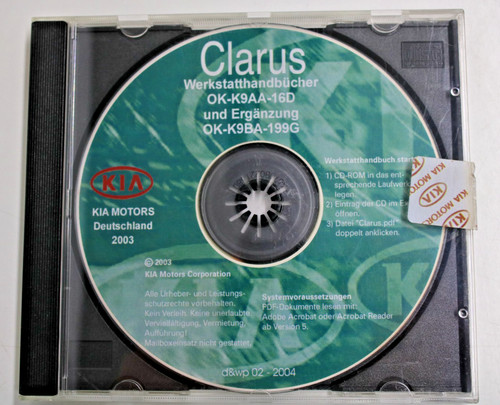 Kia clarus werkstatthandbuch - clarus,