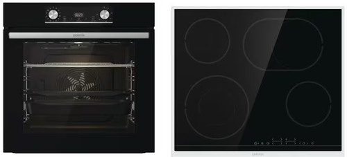 Gorenje black steam herd - gorenje, herd-set