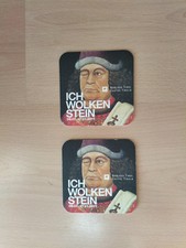 2 Bierdeckel Forst Brauerei Südtirol, Ich Wolkenstein Schloss Tirol 2011 