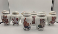 🔥Porzellan Gewürzdosen Set „Die kleinen Samtpfoten“ – Bradford Edition – 8-teil