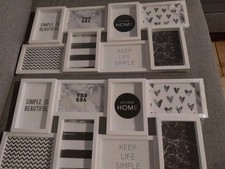 2x Bilderrahmen weiß -