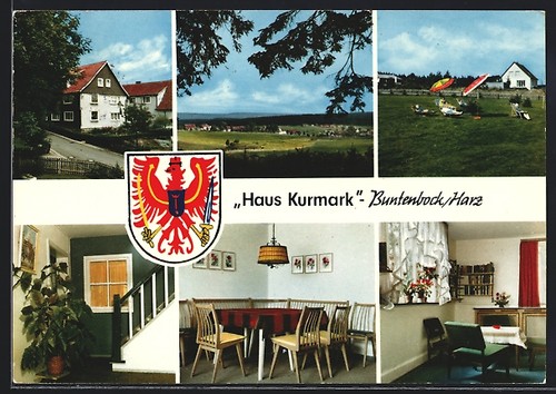 Ansichtskarte buntenbock haus - ansichtskarte,