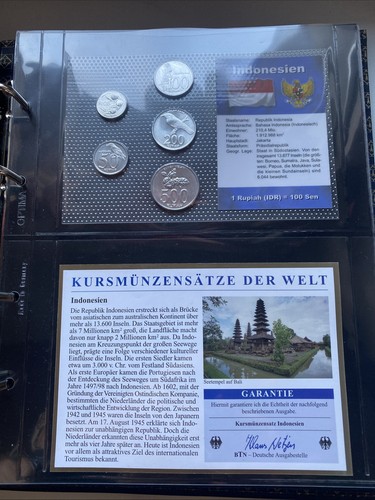 Indonesien kursmünzensatz - indonesien,