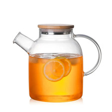 58% Rabatt B-Ware Naturic Teekanne aus Glas 1,6 L Hitzebeständiges Glas Krug